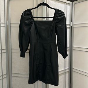 7 For All Mankind Black Square Neck Dress, Size XS, NWT